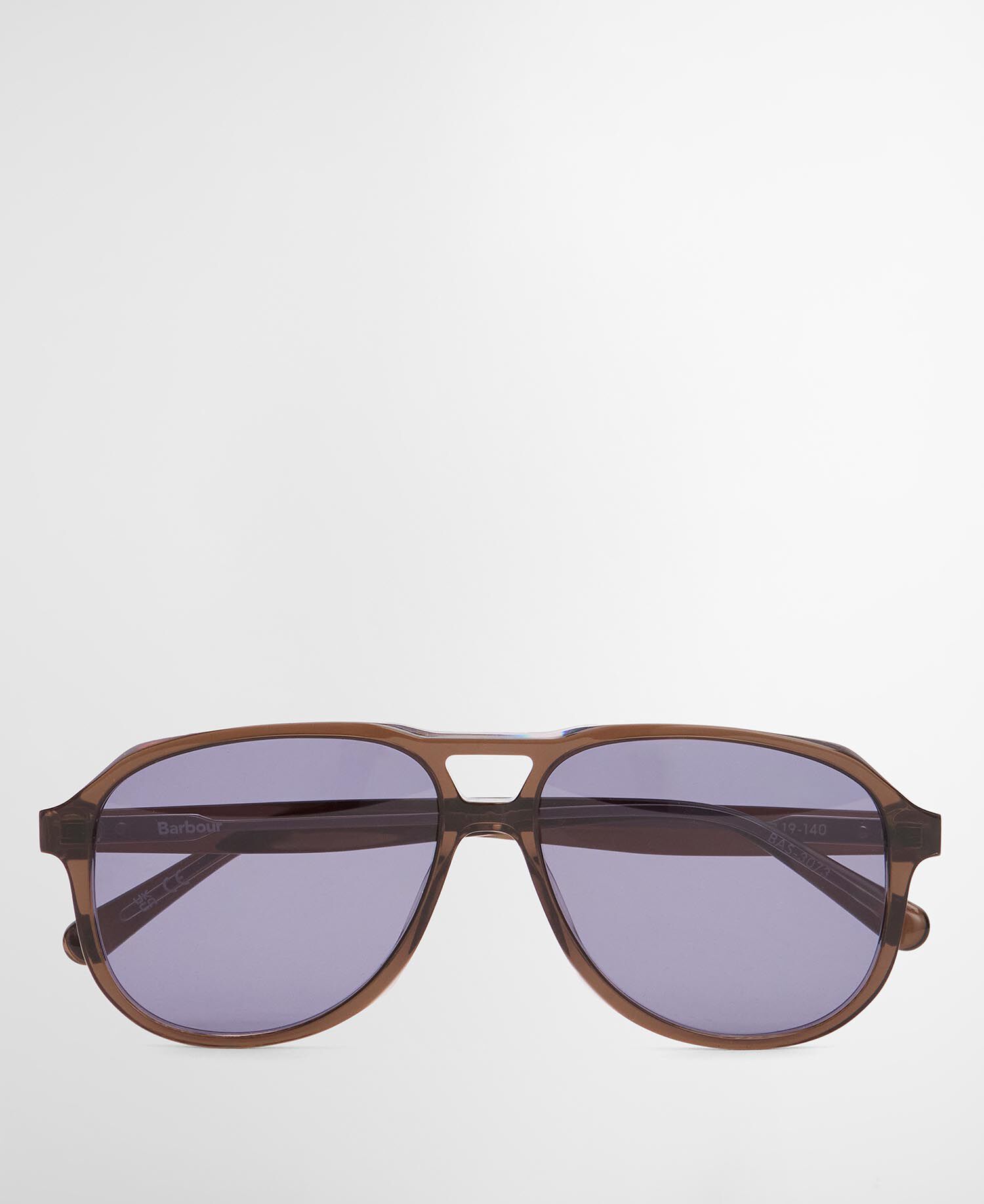 Dan Aviator Sunglasses Peppercorn Brow