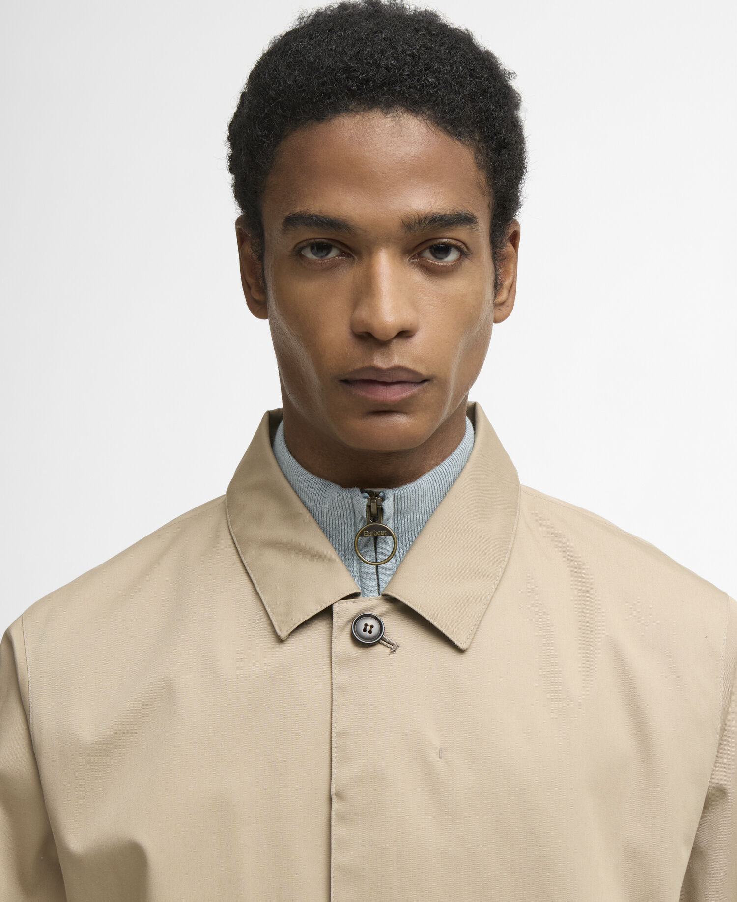 Rokig Lightweight Mac Jacket Washed Stone/Highland Loch