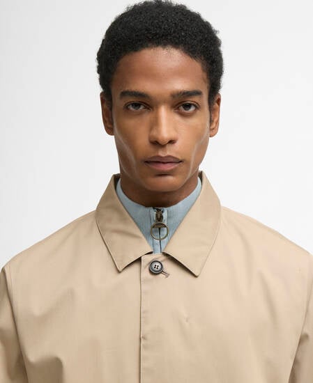 Rokig Lightweight Mac Jacket Washed Stone/Highland Loch