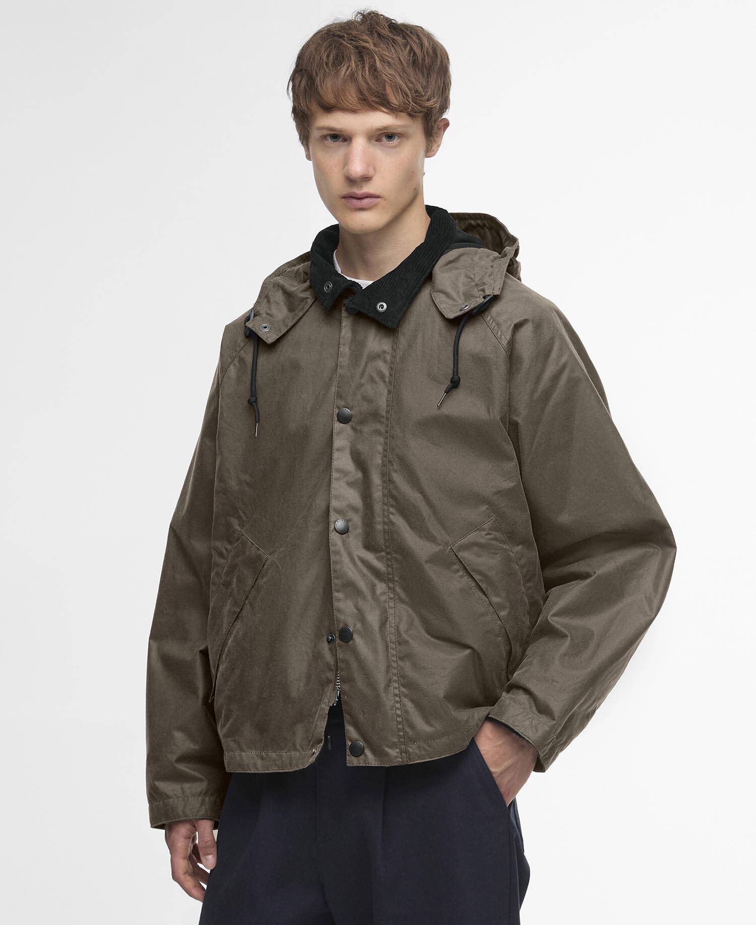 Barbour for Margaret Howell Transport Waxed Jacket Kelp image number 0