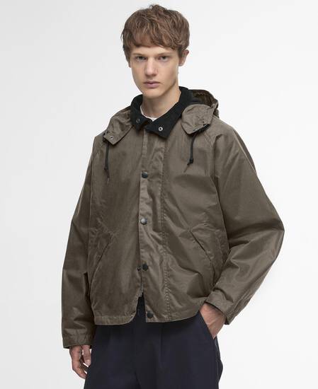 Barbour for Margaret Howell Transport Waxed Jacket Kelp