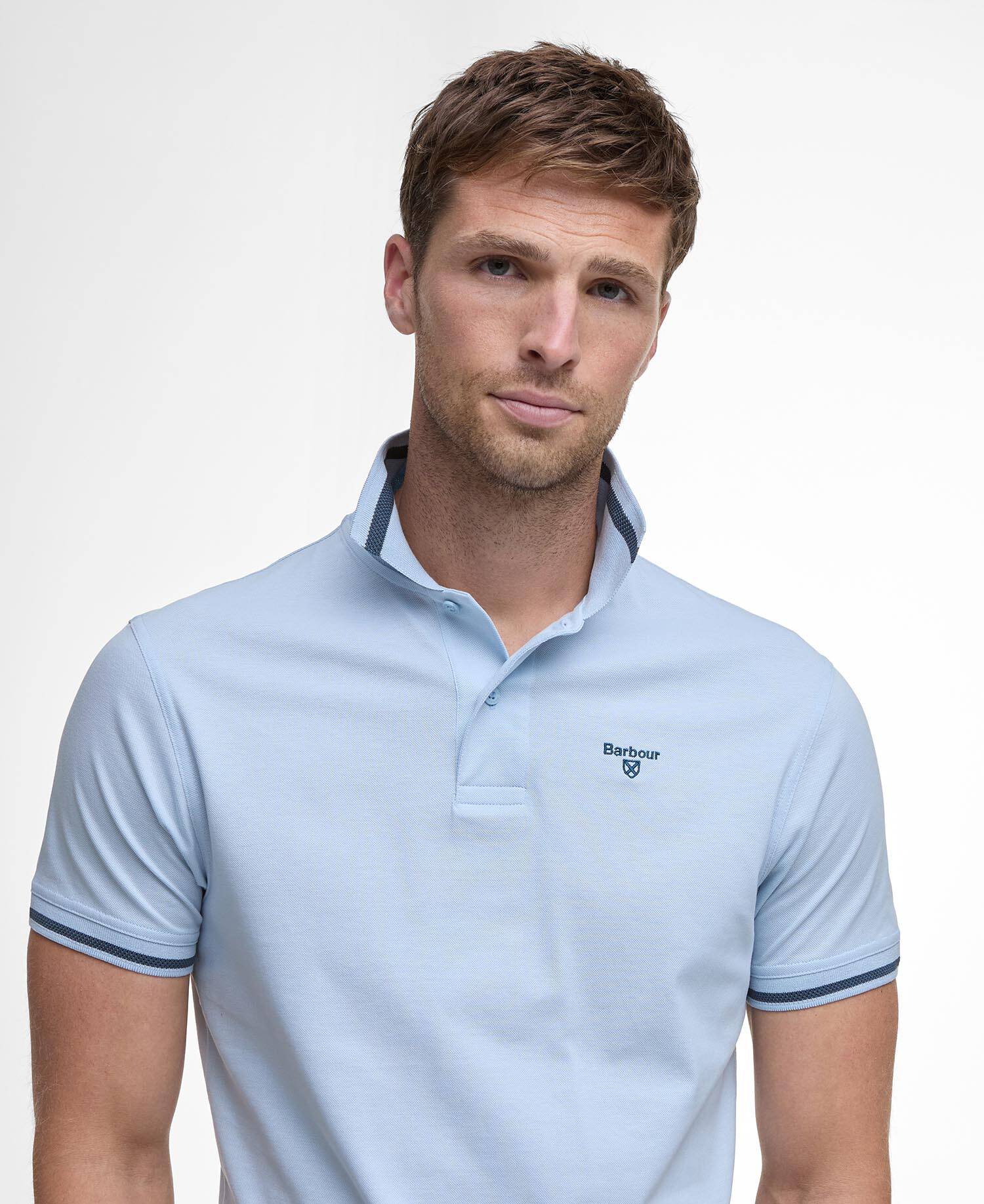 Ferrybridge Lightweight Polo Shirt Ocean Sky image number 3