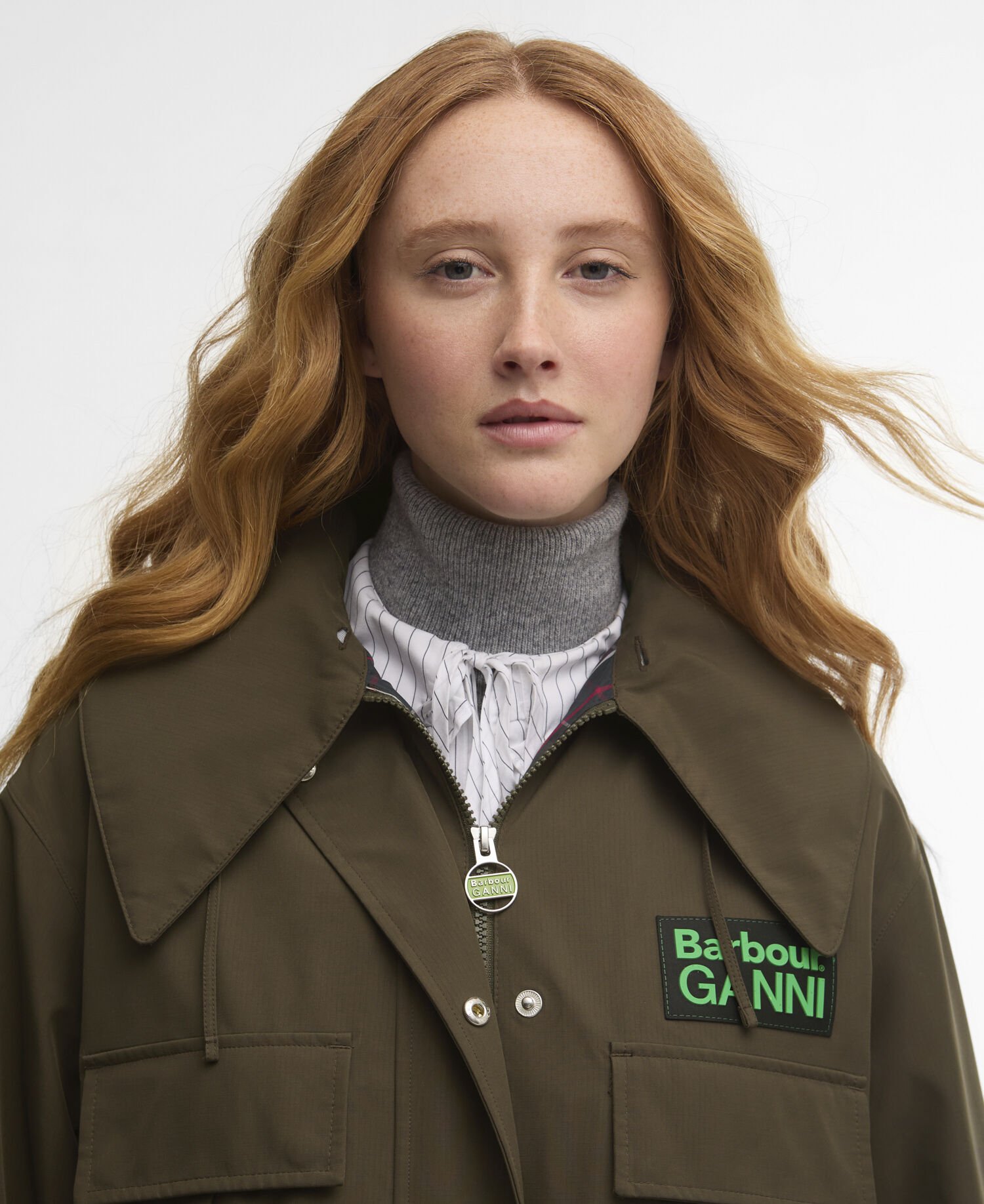 Buy Barbour x GANNI Waterproof Parka Jacket for USD 695.00