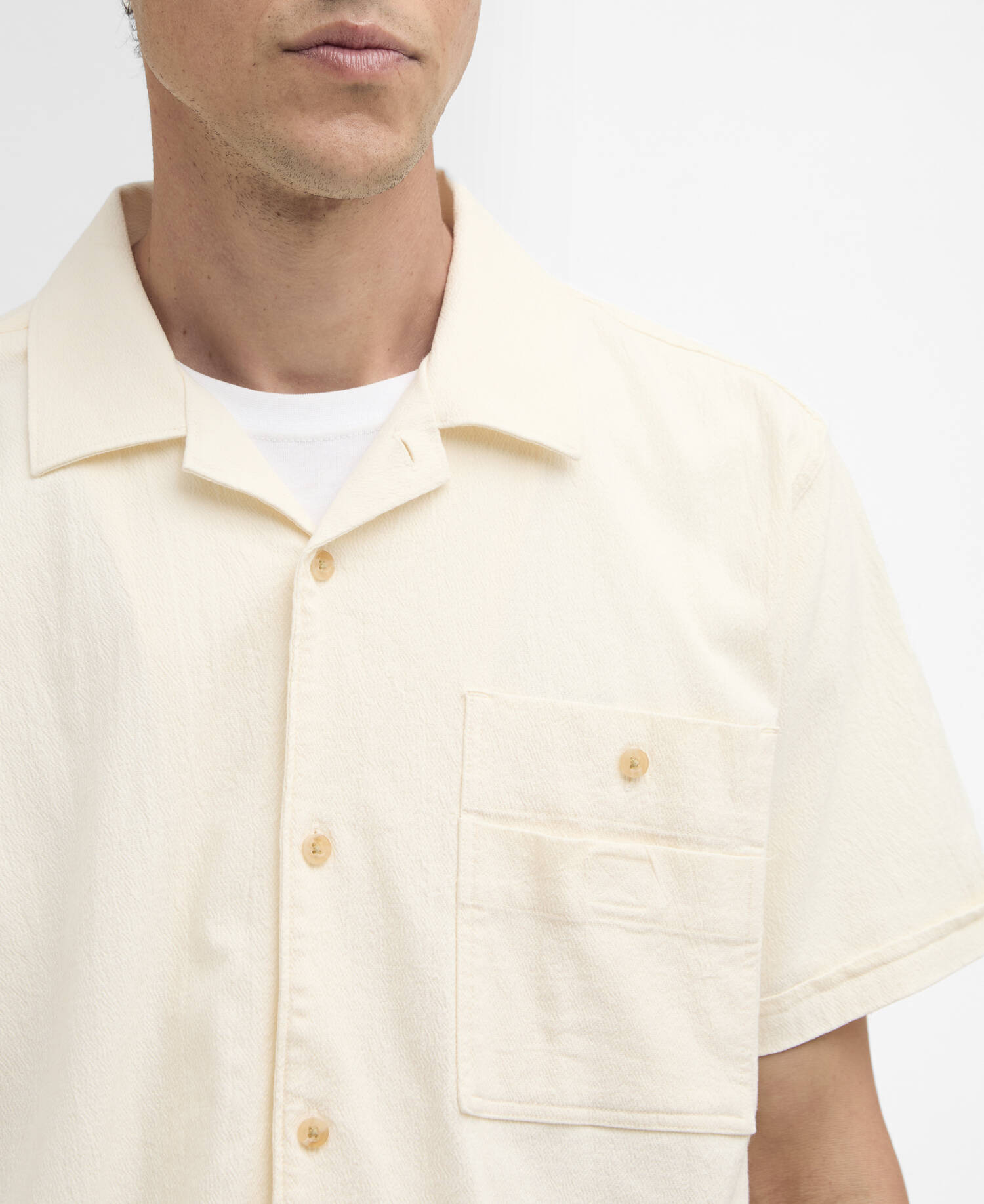 Riddell Crepe Relaxed Shirt Neutral image number 3