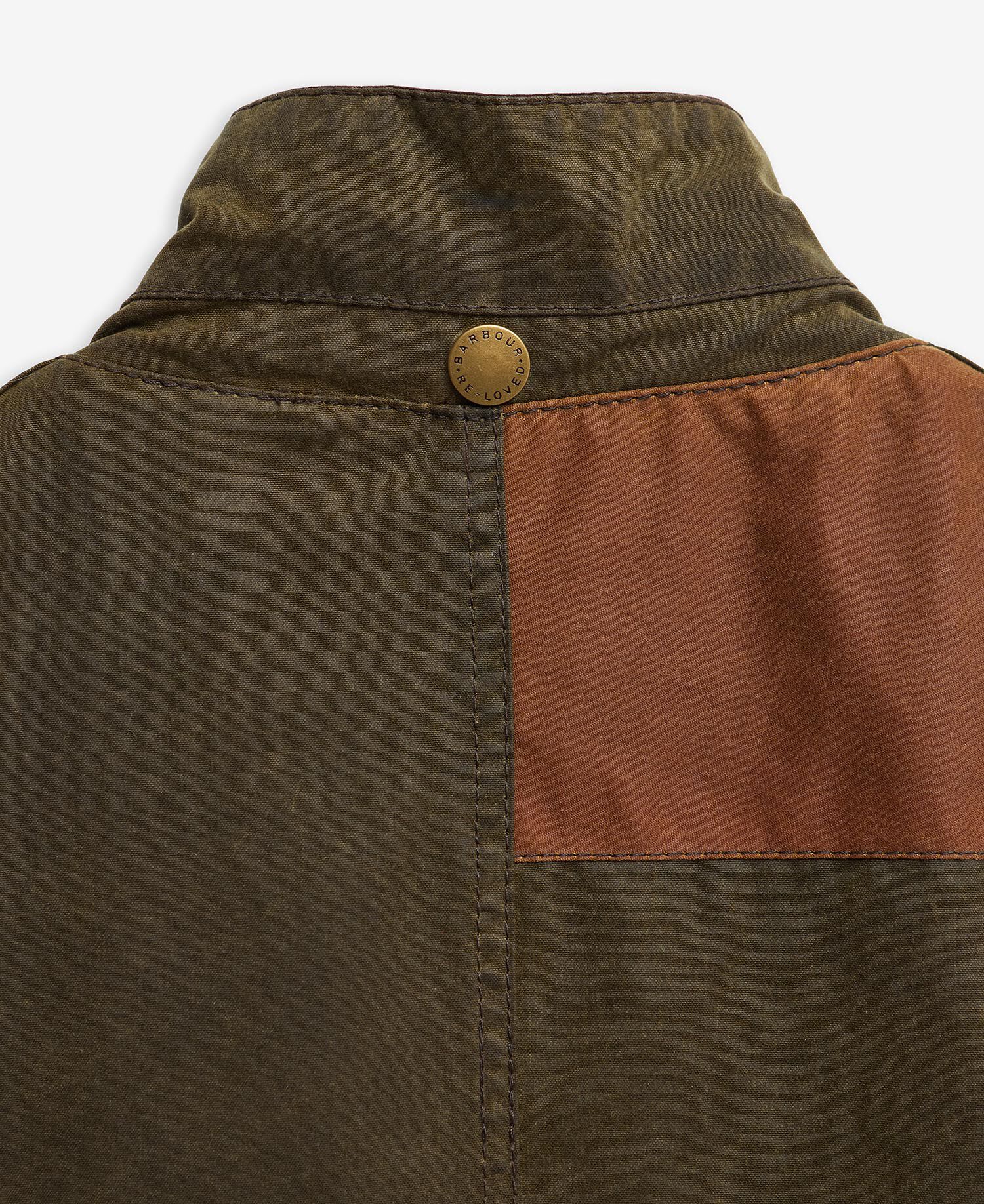 Barbour Re-Loved Lutz Waxed Jacket - Size L Olive
