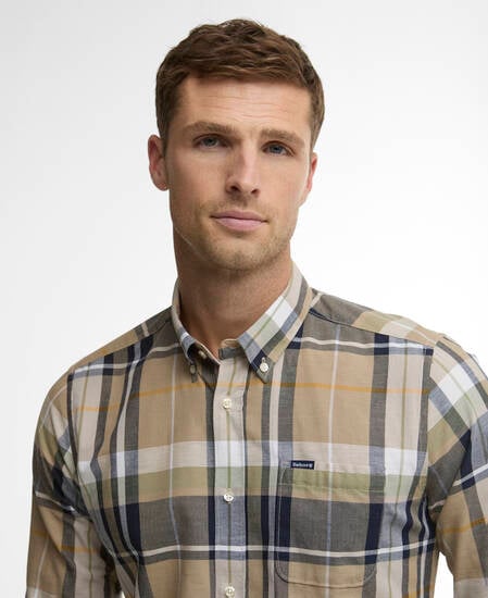 Newbridge Long-Sleeved Tailored Shirt Stone