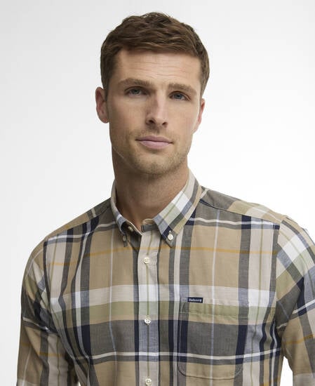 Newbridge Long-Sleeved Tailored Shirt Stone