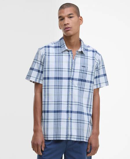 Grassbeach Check Short-Sleeved Shirt White