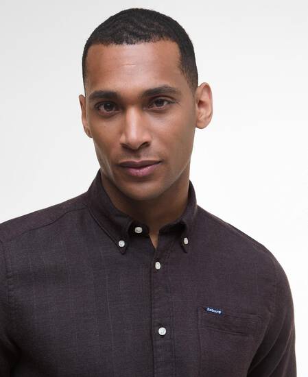 Buckley Tailored Long-Sleeved Shirt Dark Oak