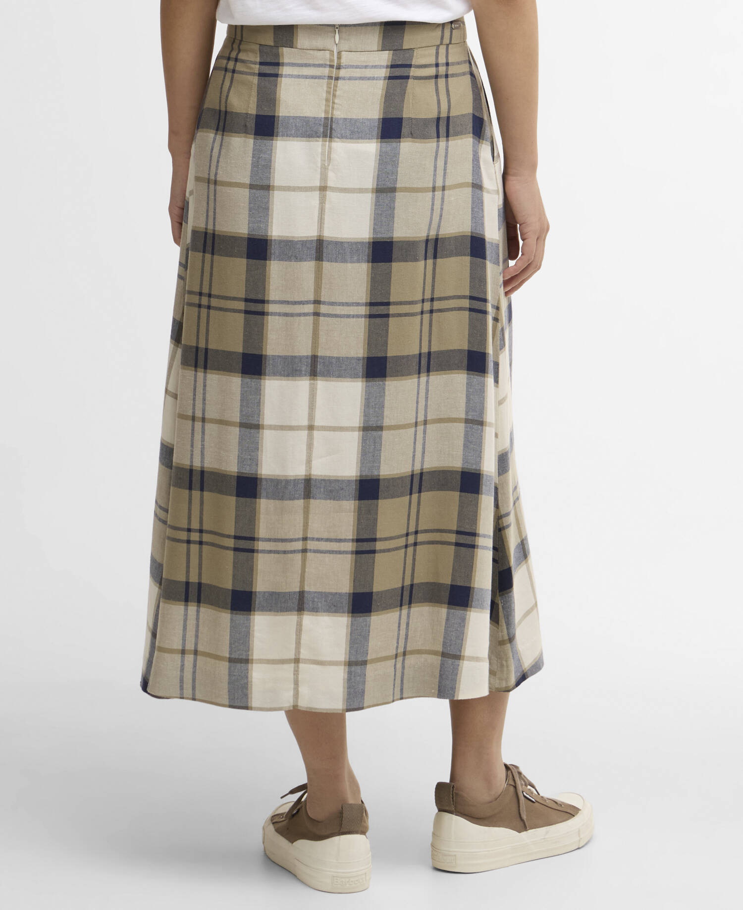 Rock Ballina Midi Dress Navy Tartan image number 2