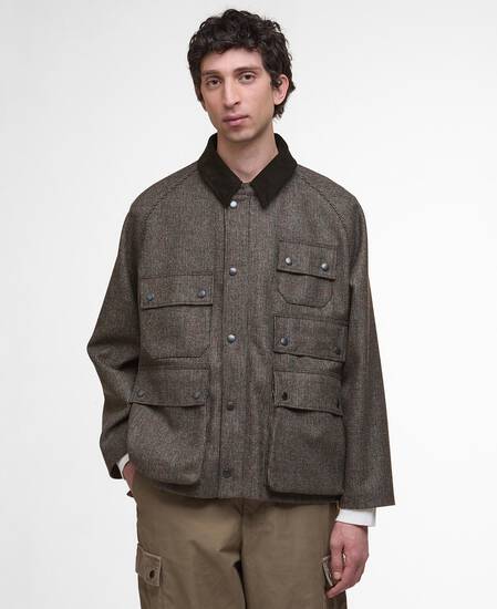 Wolljacke Editor Olive Check
