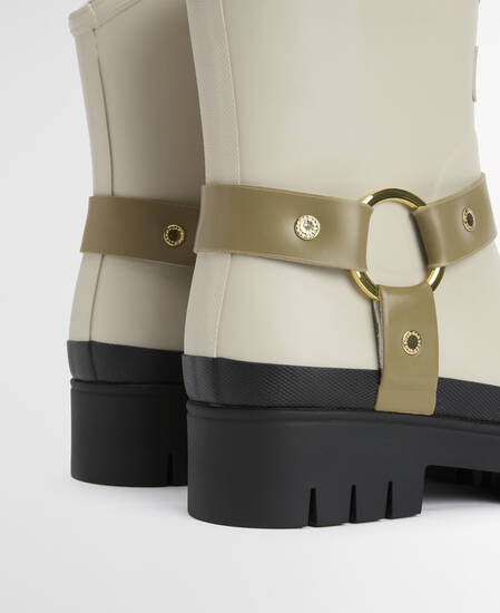 Elley Harness Wellington Boots Light Oak/Bleached Olive