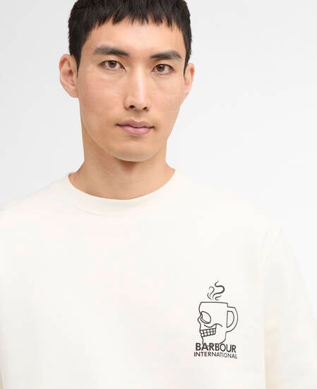 Sweatshirt Staithes Graphic Whisper White