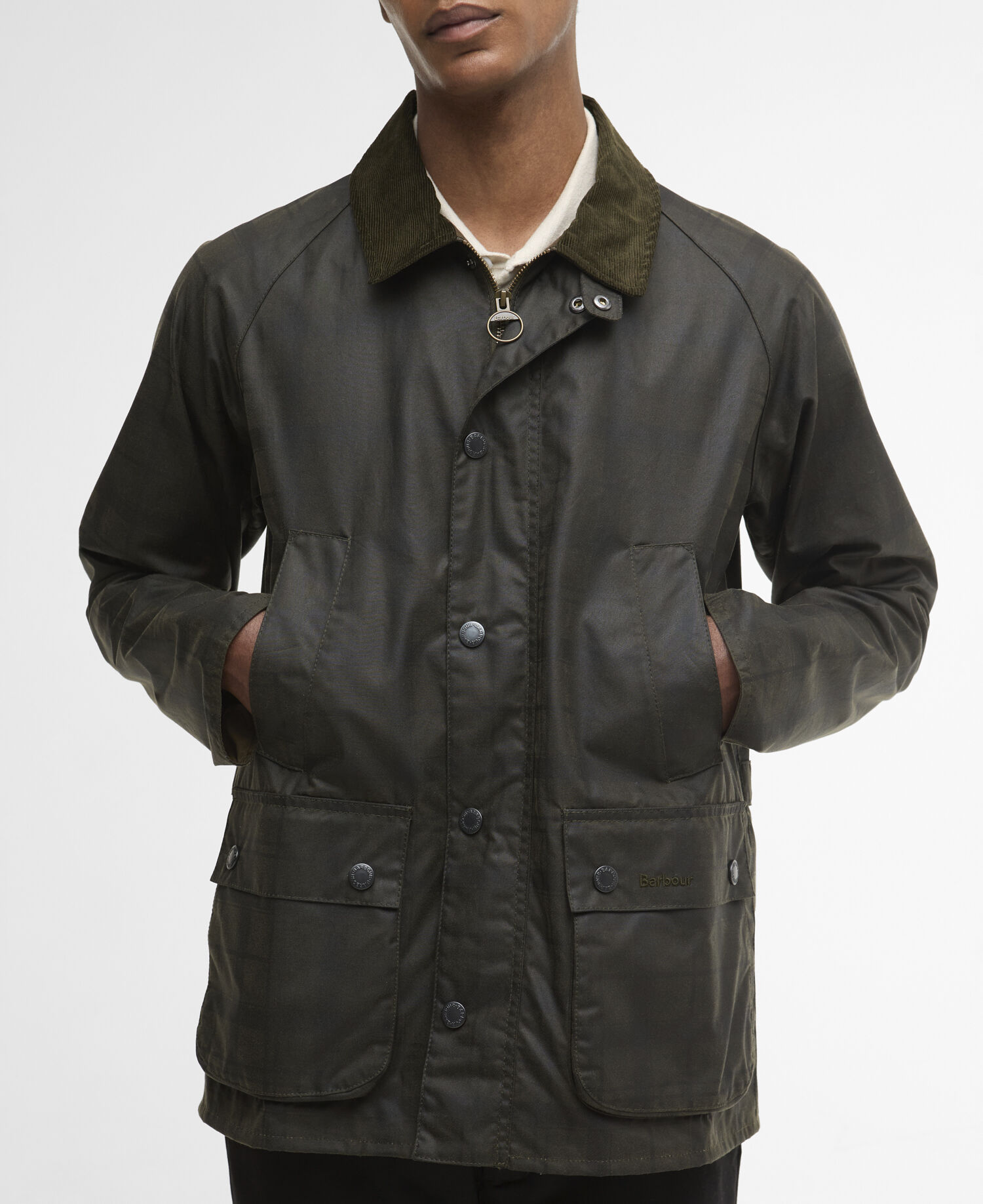 Giacca cerata Ambleside in tartan Archive Olive Tartan