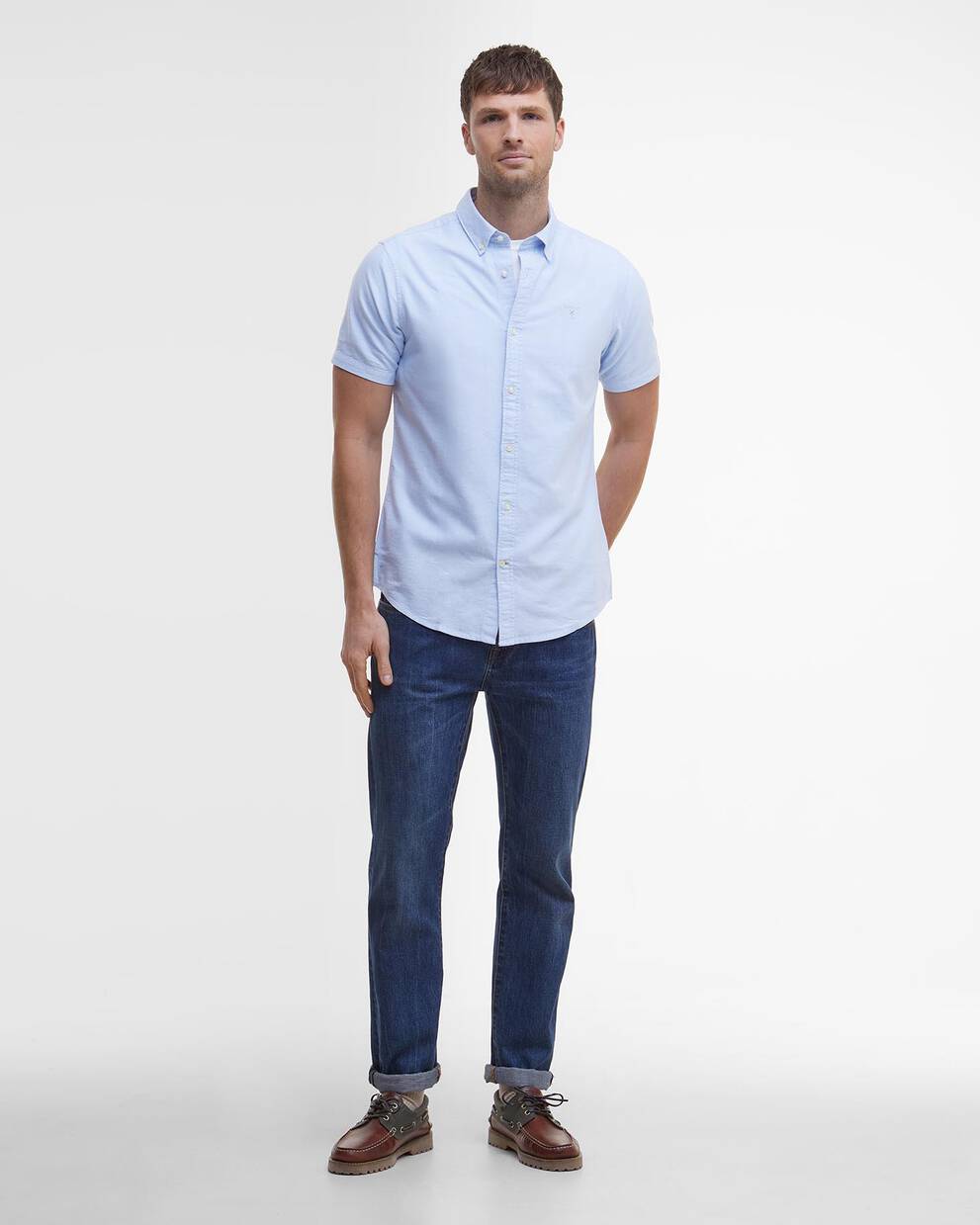 Oxtown Oxford Tailored Short-Sleeved Shirt