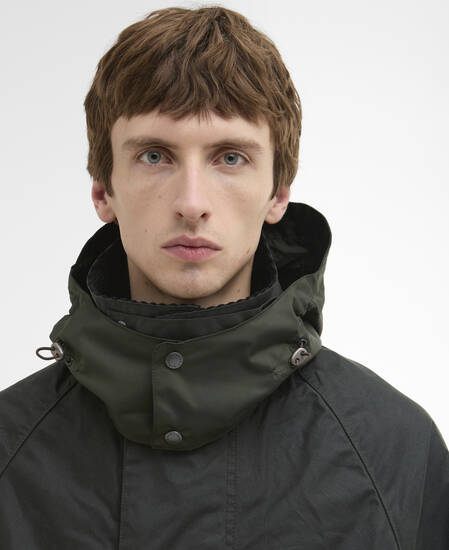 Barbour x ARKET Fairgame Waxed Jacket Sage