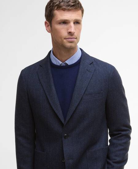 Sutherland Herringbone Blazer Navy Sutherland Herringbone Blazer Navy