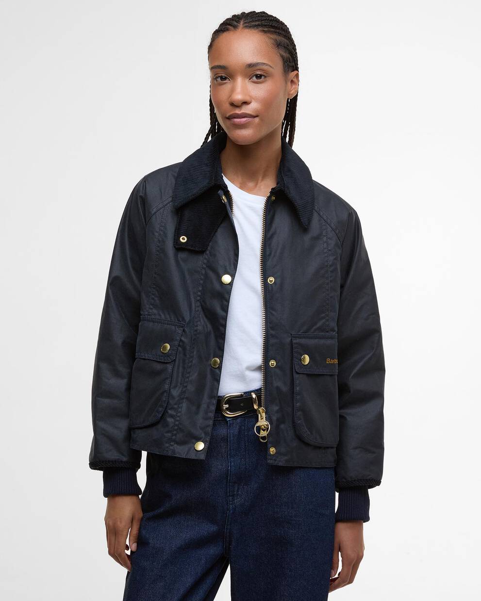 Cropped Beadnell Waxed Jacket