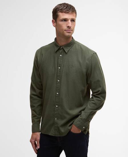 Sealane Relaxed Long-Sleeved Shirt Olive