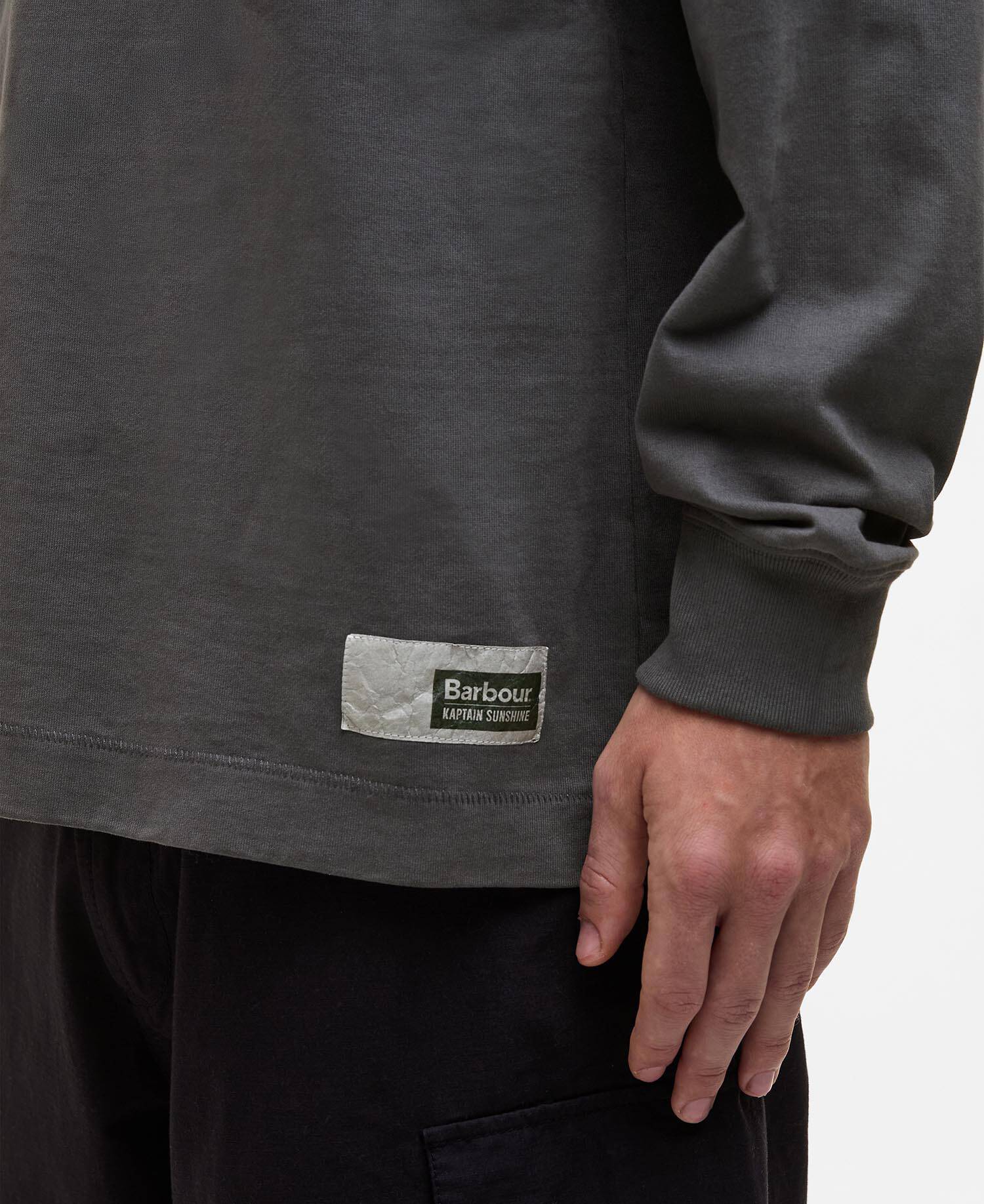 Barbour x Kaptain Sunshine Long-Sleeved T-Shirt Iron image number 4