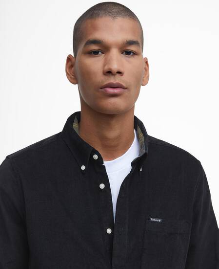 Ramsey Tailored Long-Sleeved Shirt Classic Black
