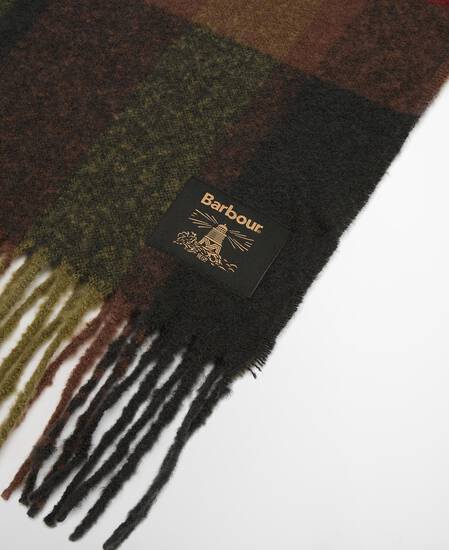 Westerdale Scarf Olive/Fired Brick