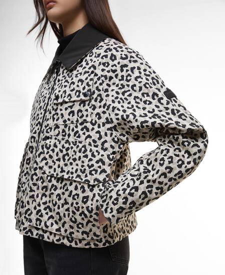 Warlock Printed Casual Jacket Jasmine Leopard Print