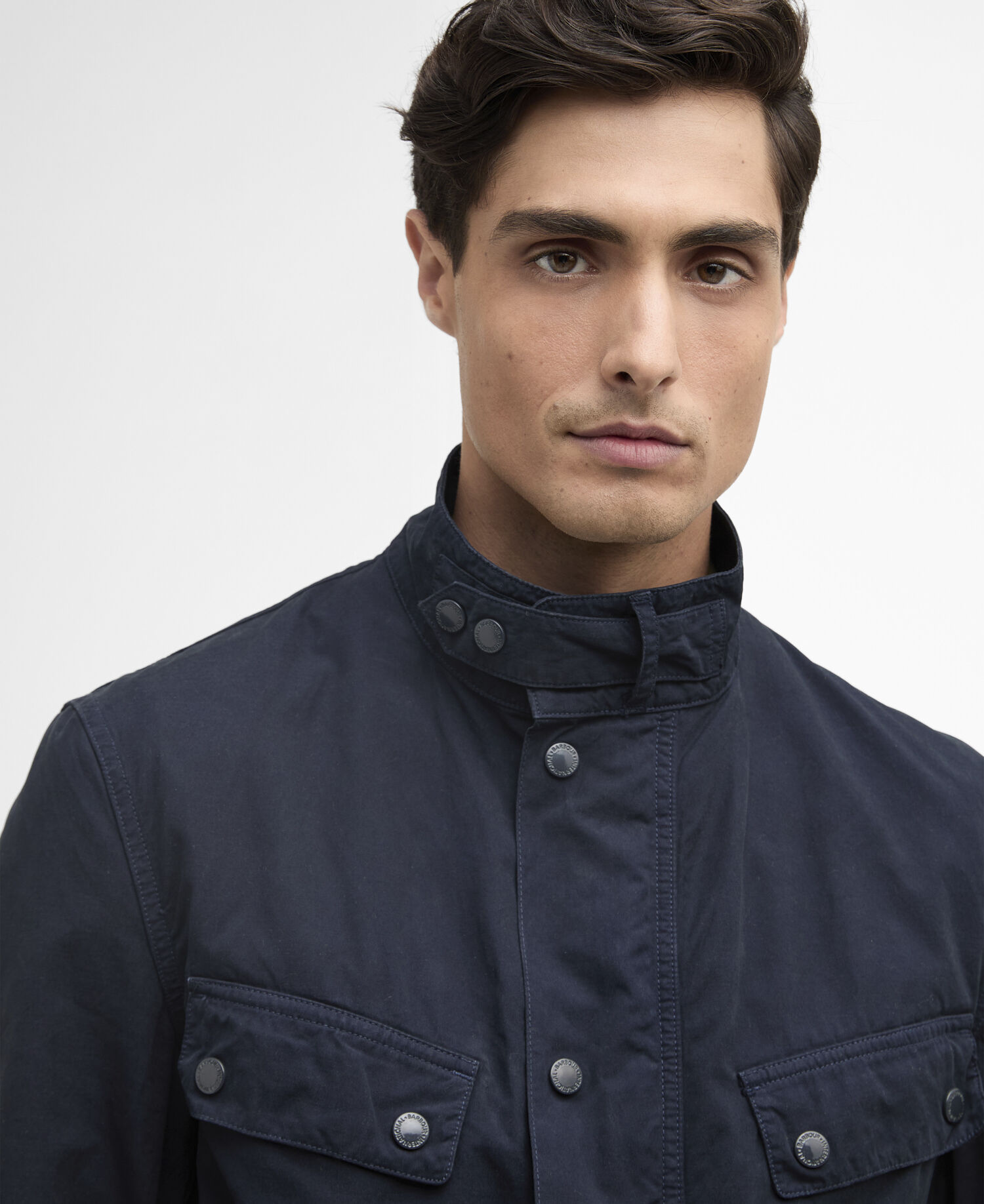 Giacca casual Duke tinta in capo Navy