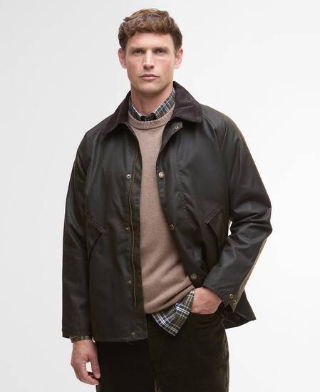 Harker Waxed Jacket Olive