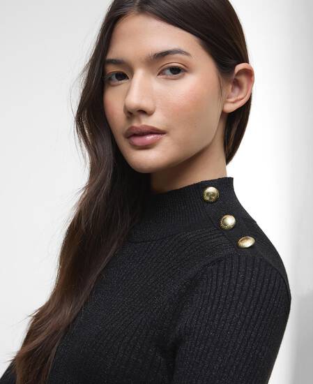 Stella Ribbed Jumper Black