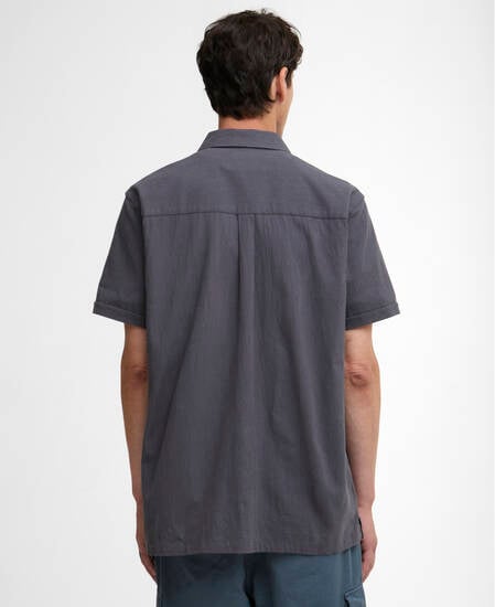 Camicia Riddell in cr&ecirc;pe dalla vestibilit&agrave; morbida Asphalt