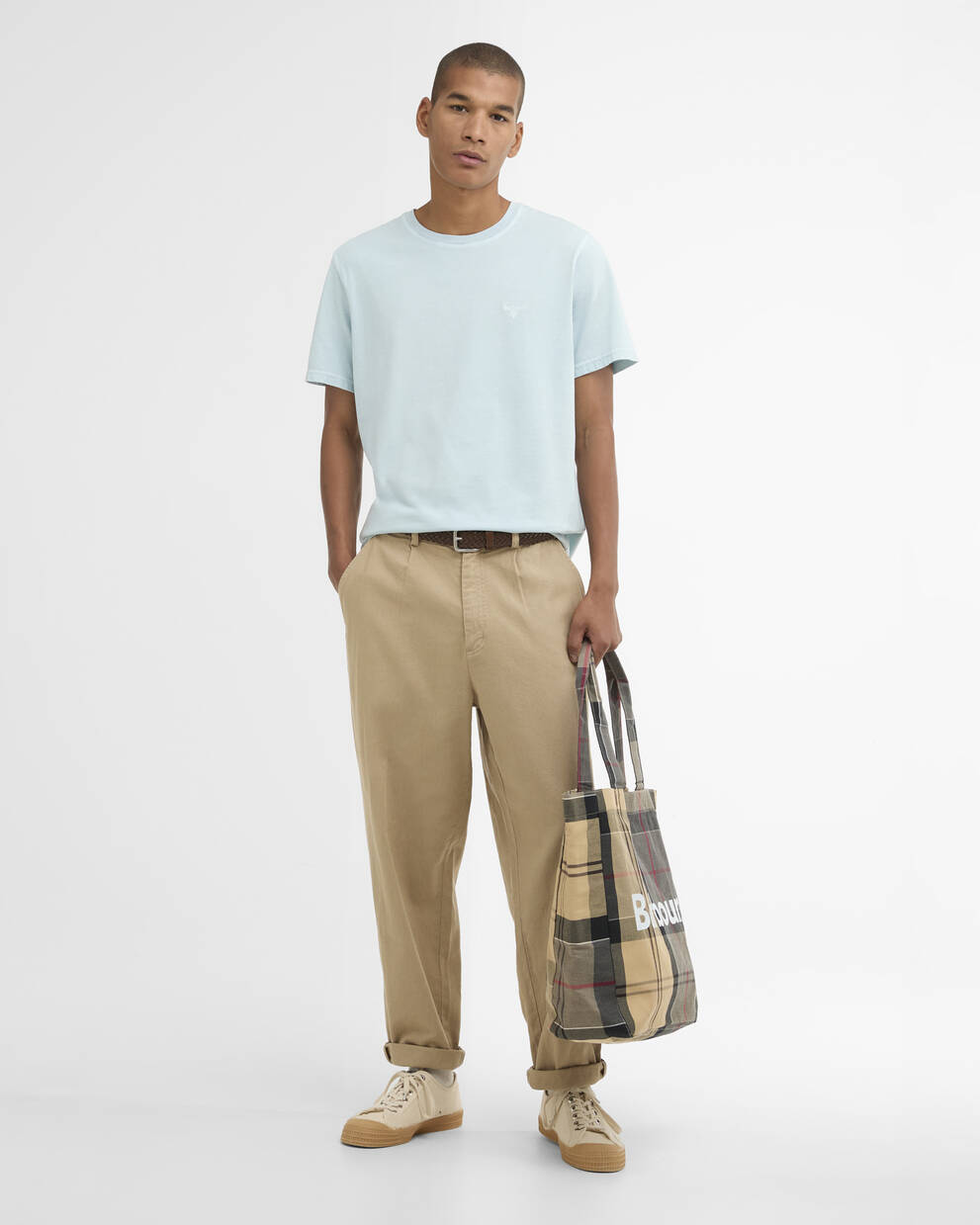 T-shirt Washed in tartan