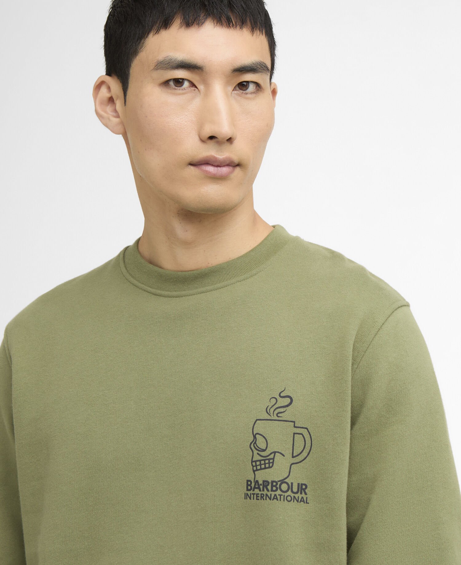 Staithes Graphic Sweatshirt Olvine