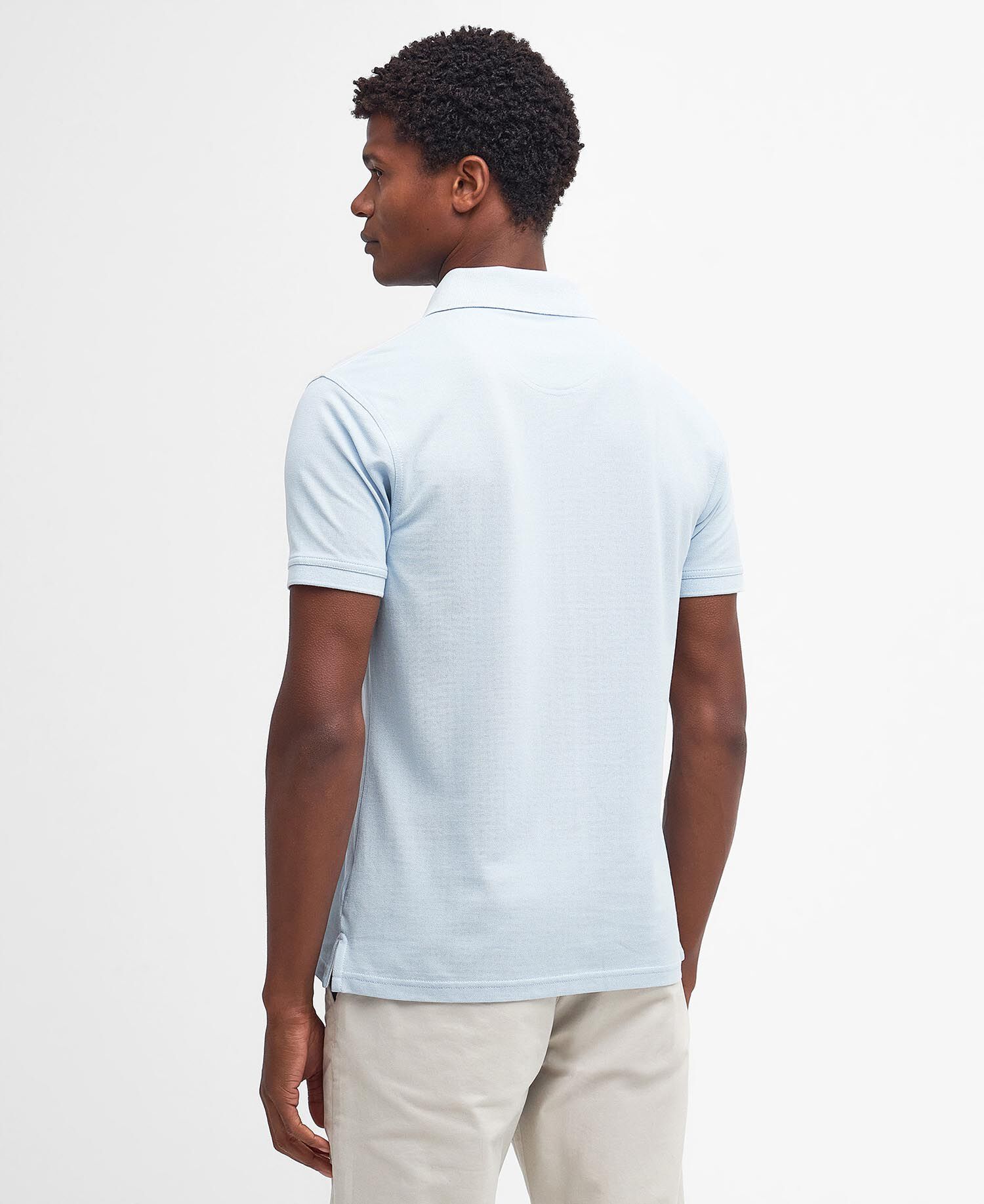 Lightweight Sports Short-Sleeved Polo Shirt Chambray Blue