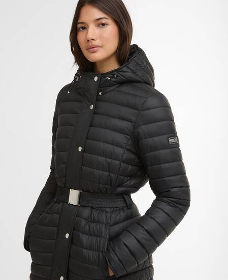 Longline Jada Puffer Jacket Black