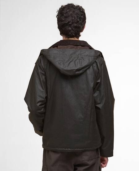 Re-Engineered Bardon Spey Waxed Jacket Olive
