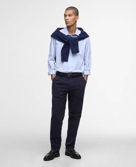 Throckley Oxford Tailored Shirt Sky