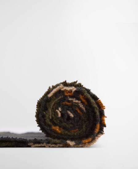 Alston Striped Scarf Forest Green Mix