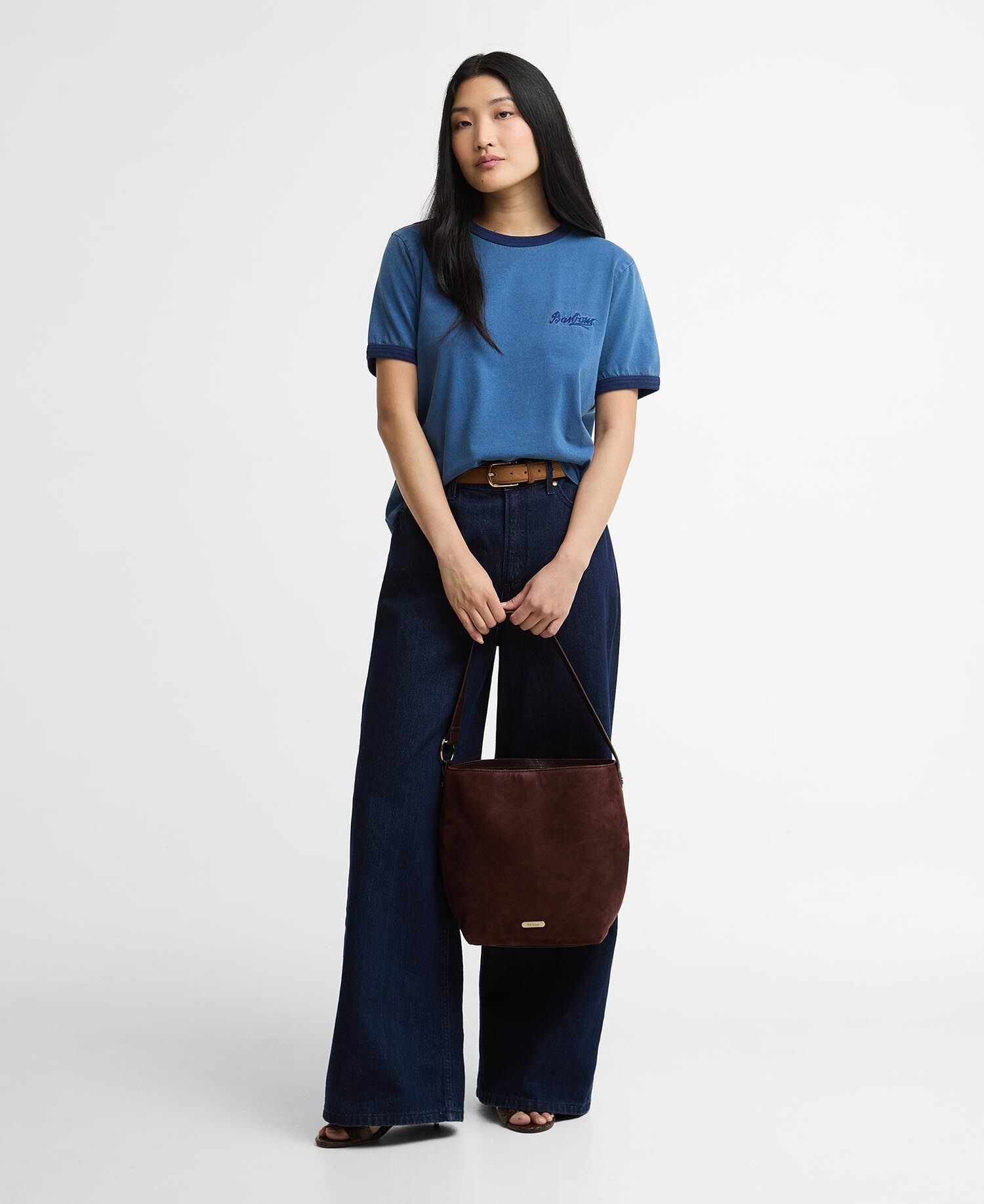 Avon Tipped T-Shirt Washed Indigo