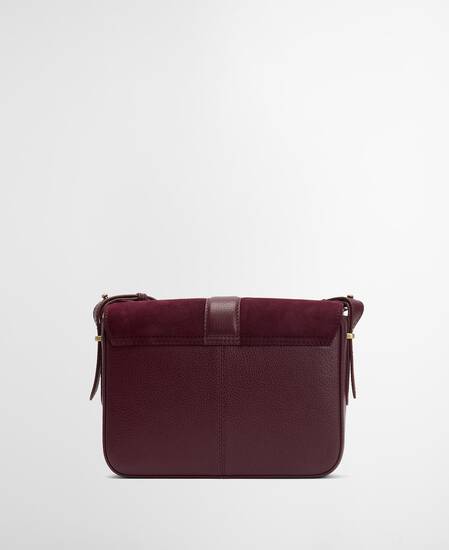 Wildledertasche Rosa Crossbody Burgundy