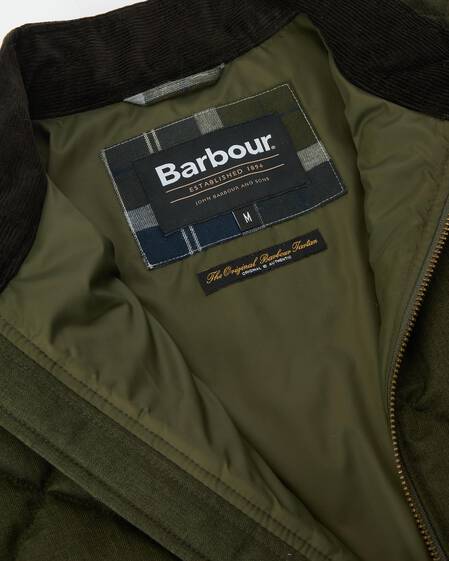 City Harrington Quilted Jacket Olive