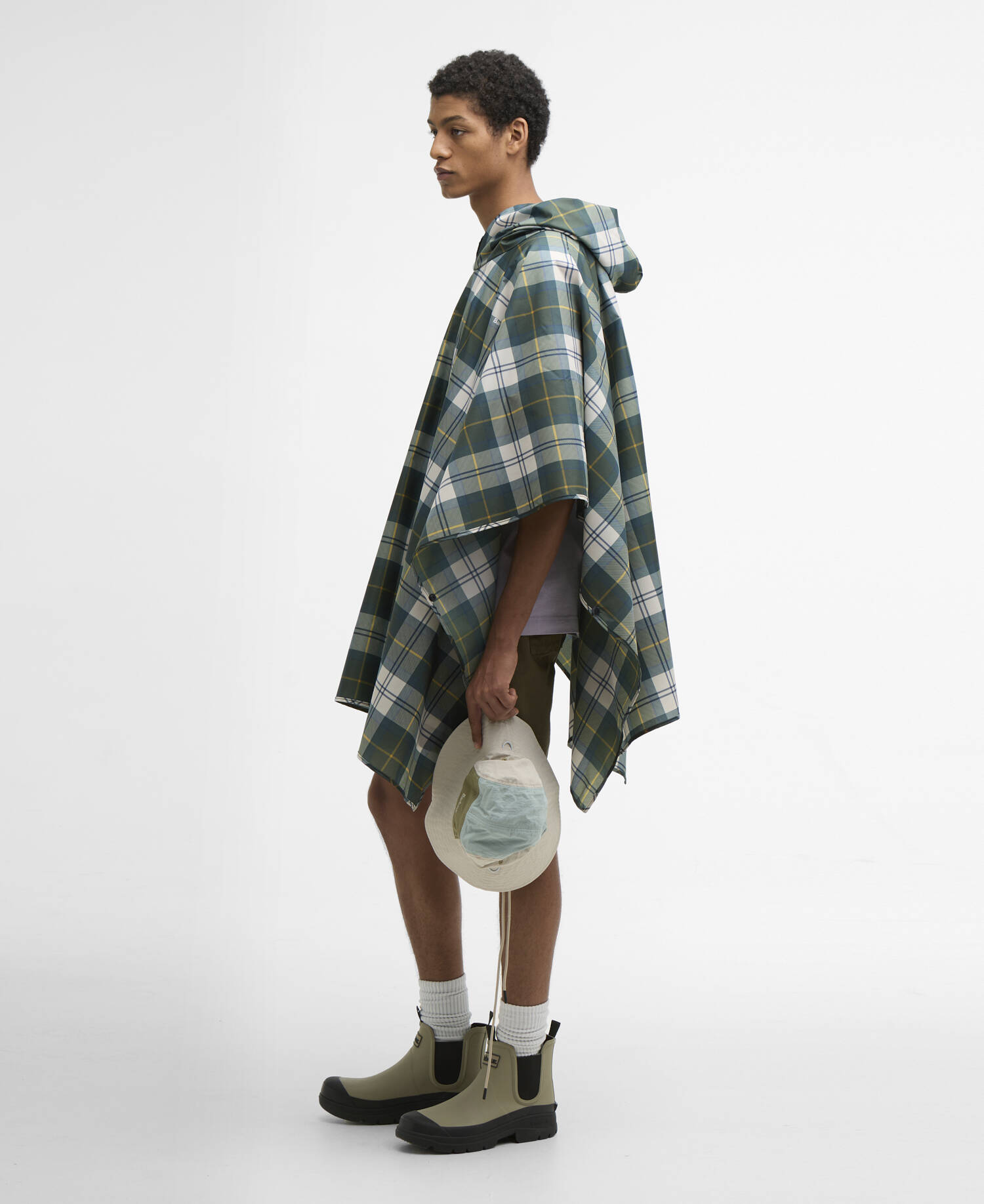 Tartan Showerproof Poncho Ancient Tartan image number 1
