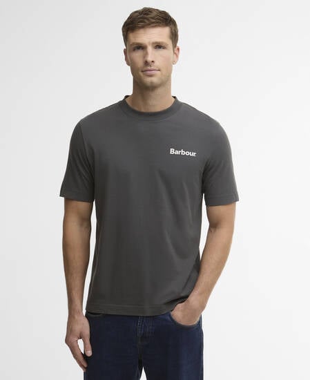 T-shirt con stampa Packling dalla vestibilit&agrave; comoda Asphalt