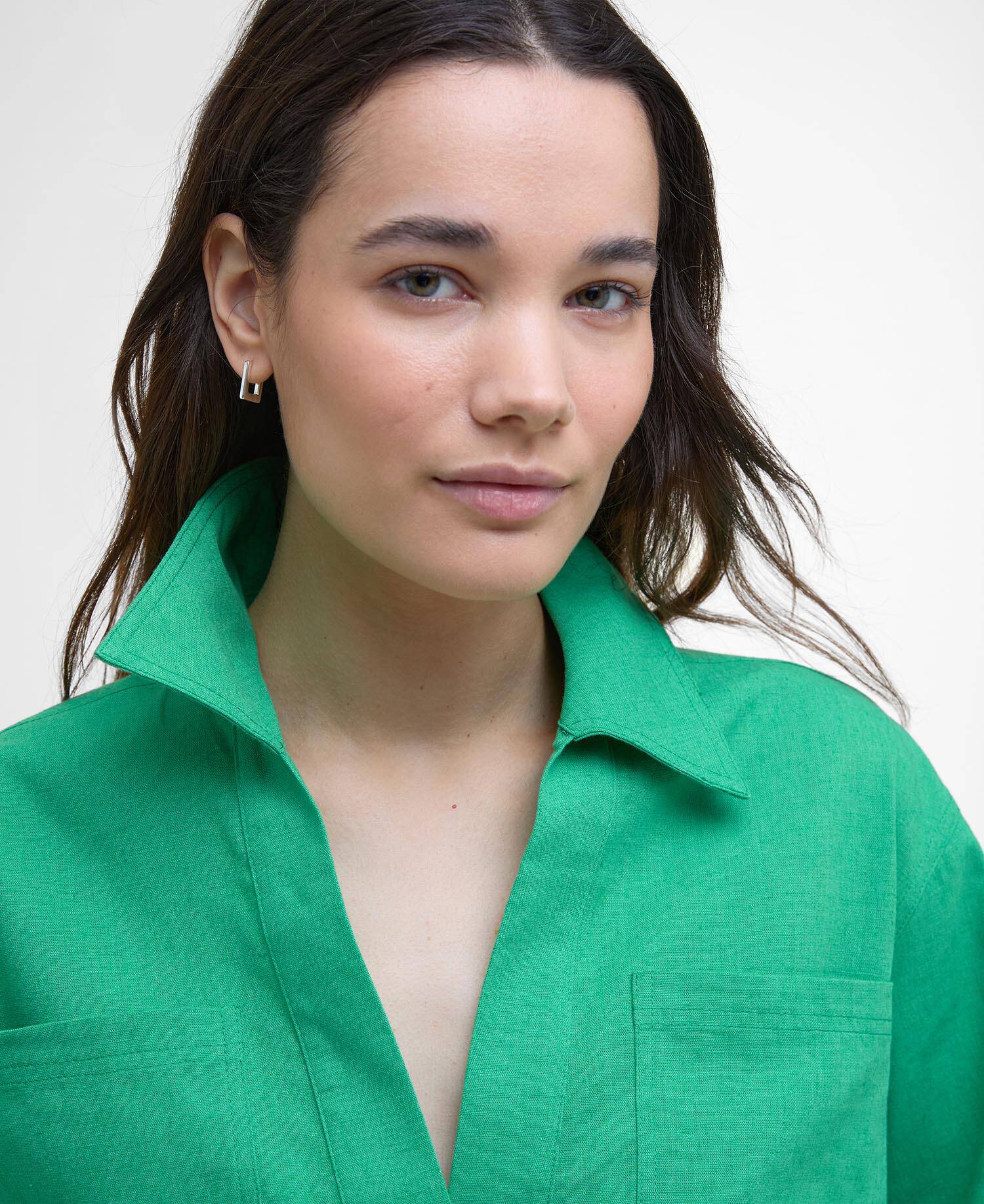 Cecile Relaxed Tunic Shirt image number 3