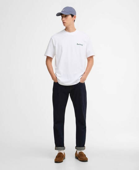 T-shirt oversize con logo vintage Crossby White