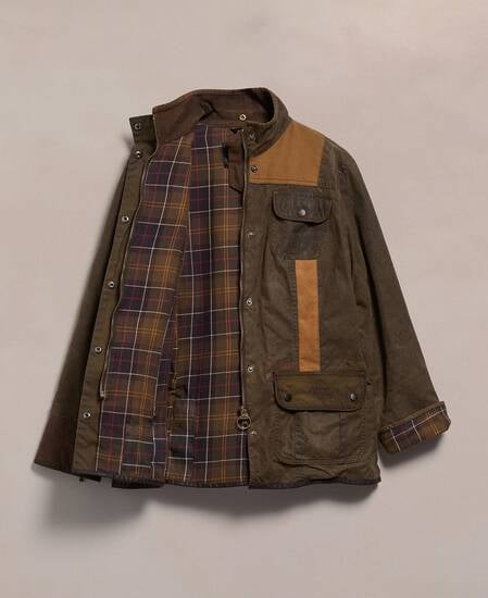 Barbour Re-loved Women's Utility Waxed Jacket - Size 14 Olive