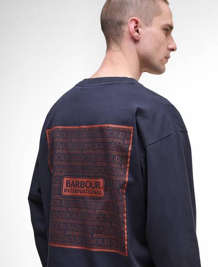 Lever Long-Sleeved T-Shirt Dark Navy