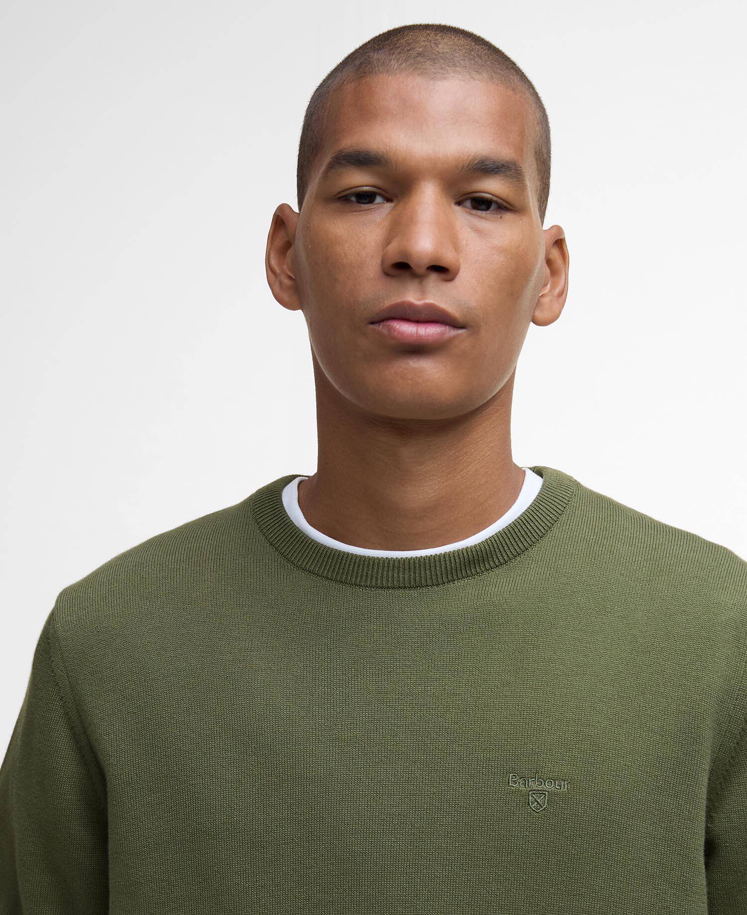 Pima Cotton Crew Neck Jumper image number 3