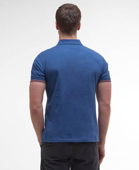 Austwick Tipped Polo Shirt Dark Denim