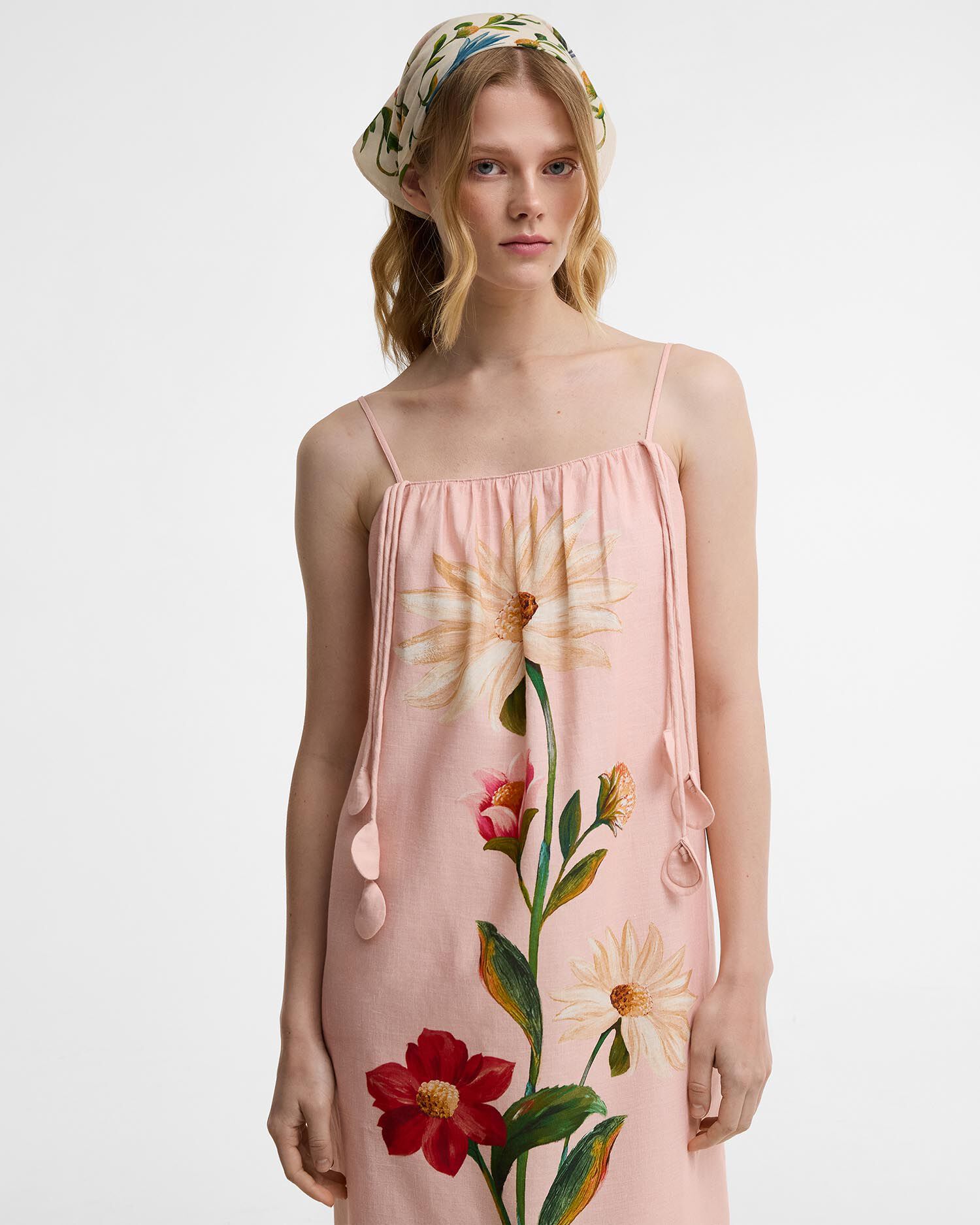 Barbour FARM Rio Bromelia Midi Dress Pink Edens Bloom